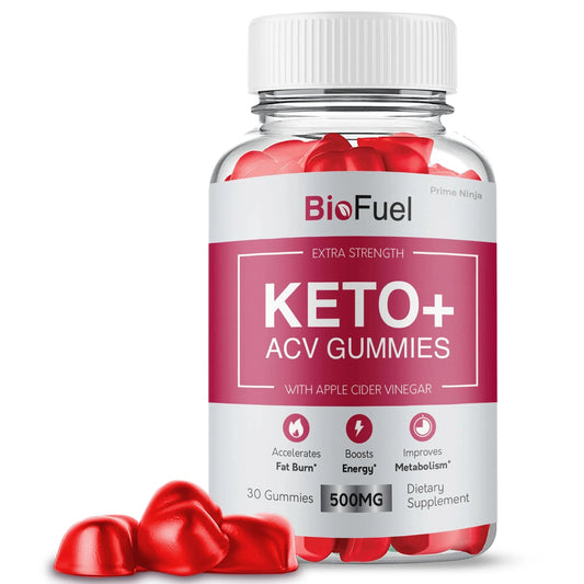 Biofuel Keto ACV Gummies, Biofuel Keto Gummies, Biofuel Gummies Apple Cider Vinegar Gummy Dietary Supplement (1 Pack)